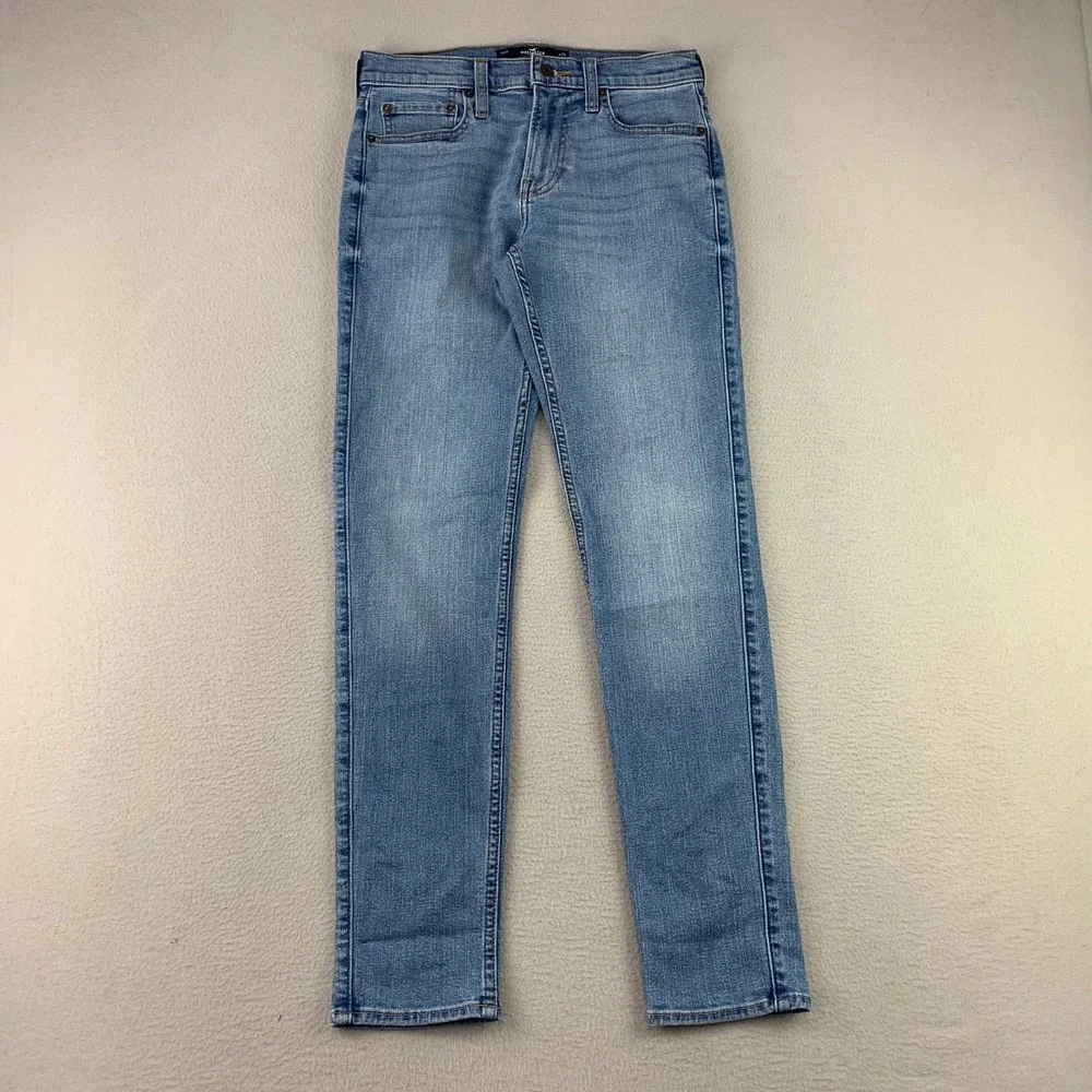 Hollister Skinny Jeans Women 29x32 Blue Denim Casual Advanced Stretch Comfort